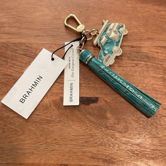 🔹️Brahmin🔹️ Copa Charm Tassel Mermaid Green Melbourne Charm, NWT - Picture 3 of 3